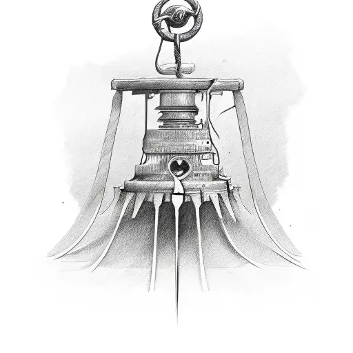For whom the bell tolls tattoo design idea