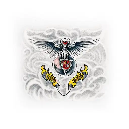 morsmodre Harry Potter death mark  tattoo design idea