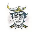 morsmodre Harry Potter death mark  tattoo design idea