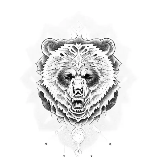 grateful dead dancing bears tattoo design idea