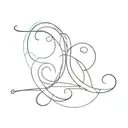 overlapping letters S D C tattoo design idea