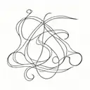overlapping letters S D C tattoo design idea