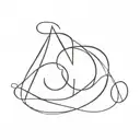 overlapping letters S D C tattoo design idea