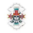 Peruvian cross tattoo design idea