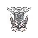 Peruvian cross tattoo design idea