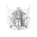 Peruvian cross tattoo design idea