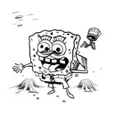 SpongeBob tattoo design idea