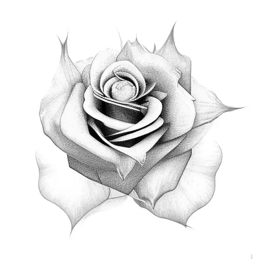 Savage Rose tattoo design idea
