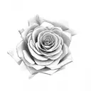 savage rose tattoo design idea