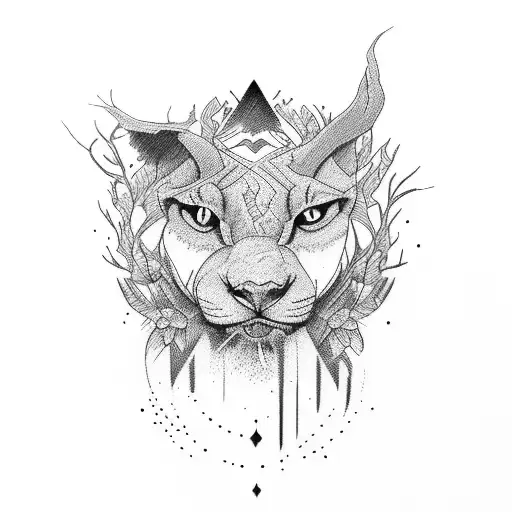 wilderness tattoo design idea