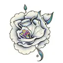 india com flores tattoo design idea