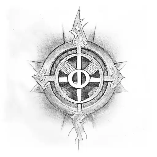 chi rho tattoo design idea