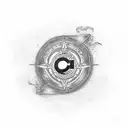 chi rho tattoo design idea