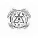 chi rho tattoo design idea