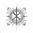 chi rho tattoo design idea