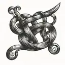 bar wire wrap  tattoo design idea