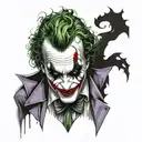 DC Joker tattoo design idea