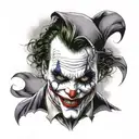 DC Joker tattoo design idea