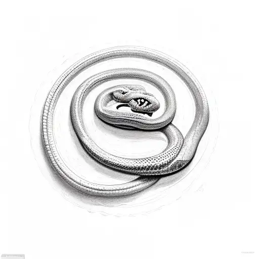 A powerful snake coiled around a barbell with the words 'Strength is Wealth' incorporated tattoo design idea