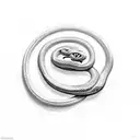 A powerful snake coiled around a barbell with the words 'Strength is Wealth' incorporated tattoo design idea