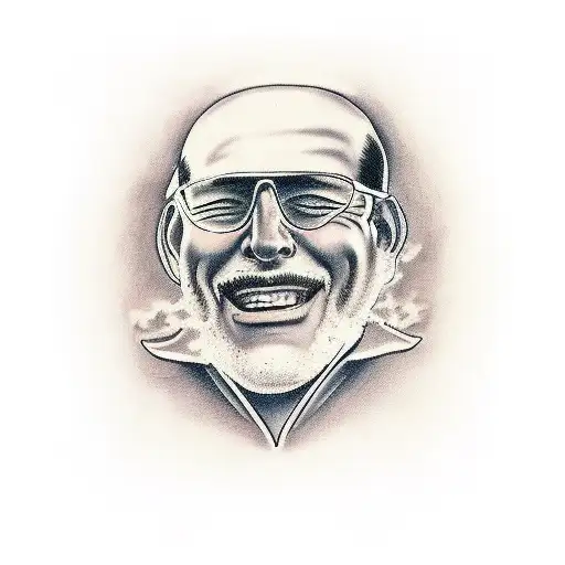 A realistic portrait tattoo of Francisco G engaged in their favorite hobby, with a touch of traditional style. tattoo design idea