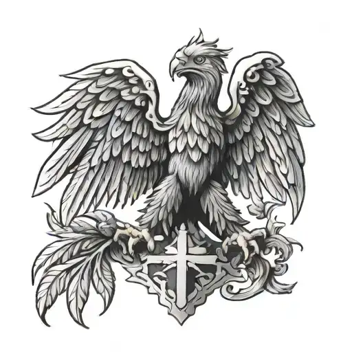 German eagle country proud tattoo design idea