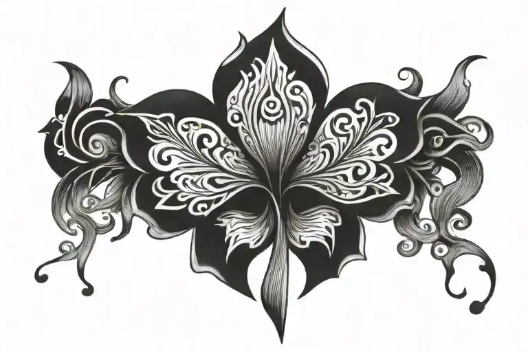 luck helps tattoo design idea