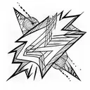 Lightning Bolt tattoo design idea