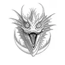 baking dragon tattoo design idea