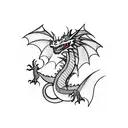 baking dragon tattoo design idea