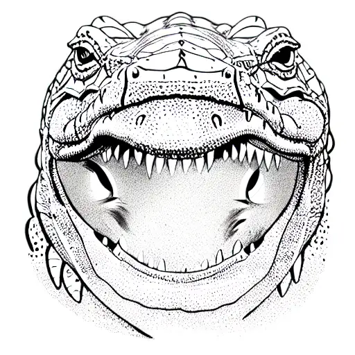 alligator  tattoo design idea