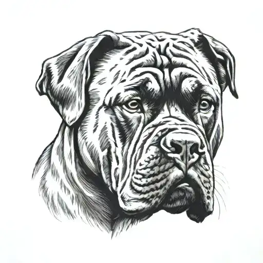 Cane Corso tattoo design idea