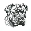 Cane Corso tattoo design idea