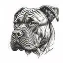 Cane Corso tattoo design idea