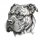 Cane Corso tattoo design idea
