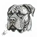 Cane Corso tattoo design idea