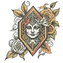 brick tattoo design idea