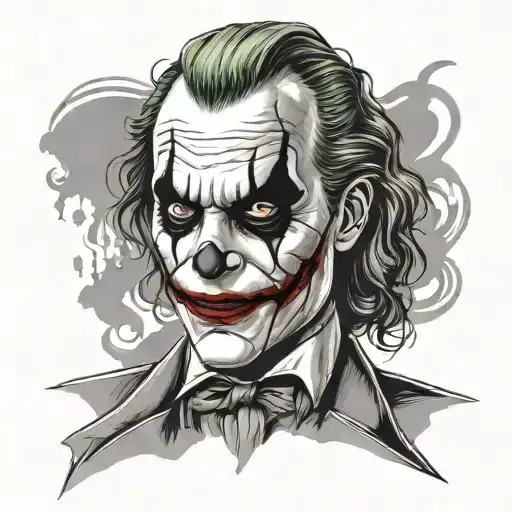 joker tattoo design idea