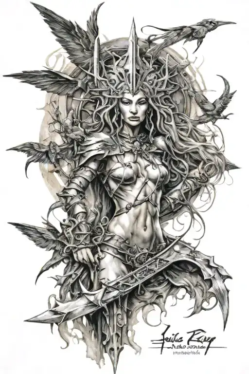 Luis Royo tattoo design idea