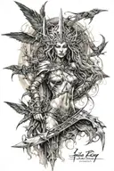 Luis Royo tattoo design idea