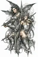 Luis Royo tattoo design idea