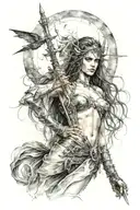 Luis Royo tattoo design idea
