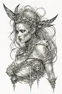 Luis Royo tattoo design idea