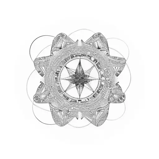 A series of friendship bracelets forming a circle, representing the unity and bond created through making friends tattoo design idea