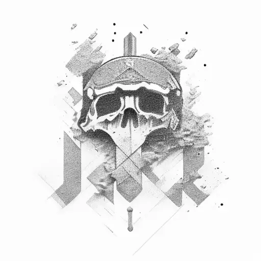 fallen soldier tattoo design idea
