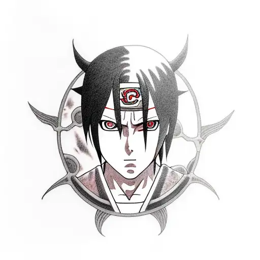 itachi uchiha  tattoo design idea