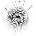 Dandelion  tattoo design idea