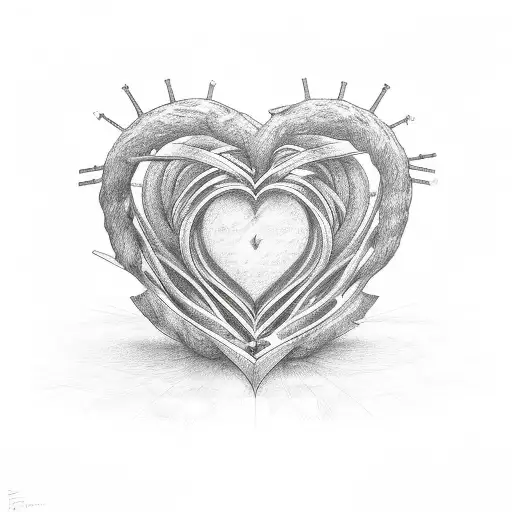 Two hearts intertwined surounded by the words ANIMA GEMELLA tattoo design idea