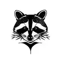 Racoon tattoo design idea