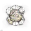 Treasure map tattoo design idea